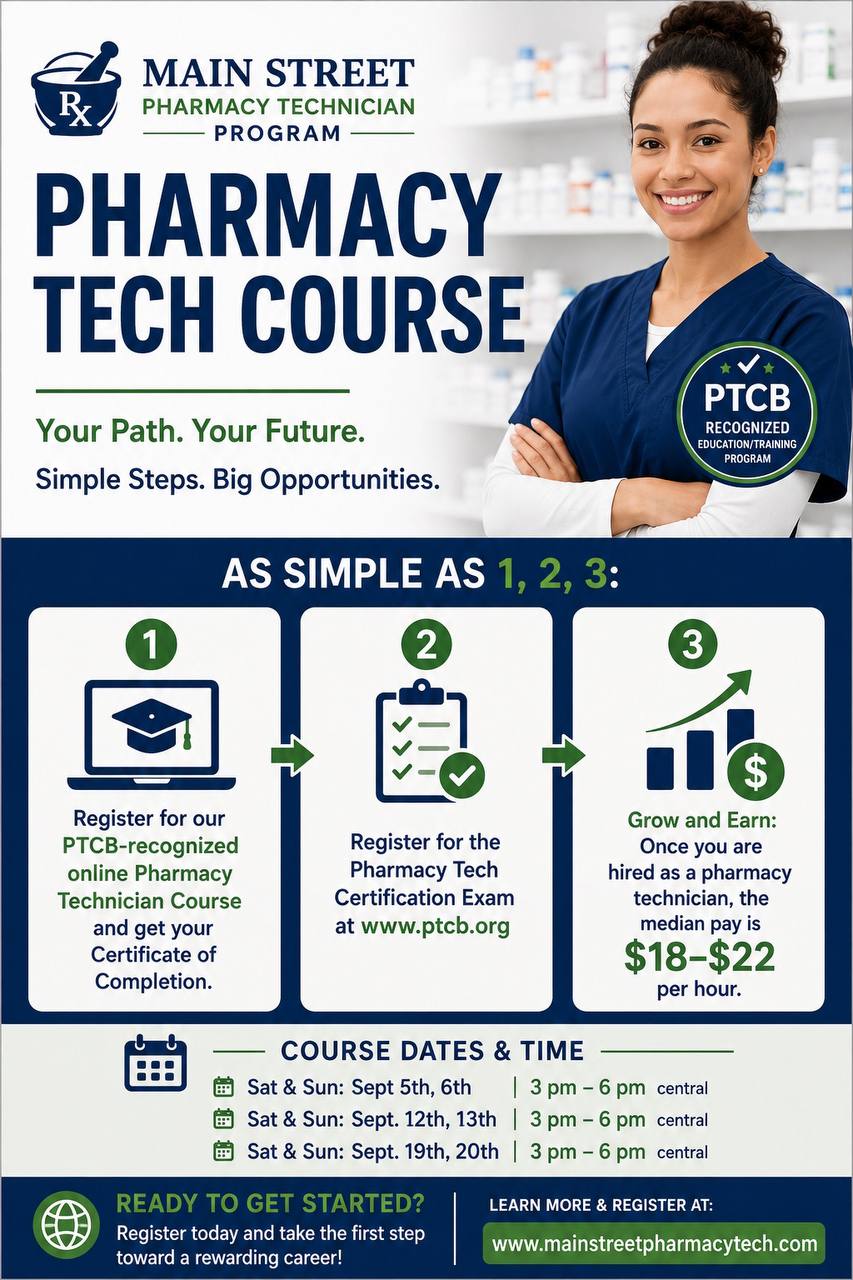 Main Street Pharmacy Technician Program
